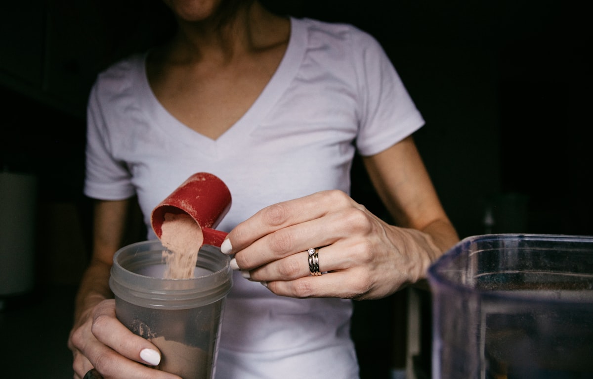 Athlete preparing nutritious meal